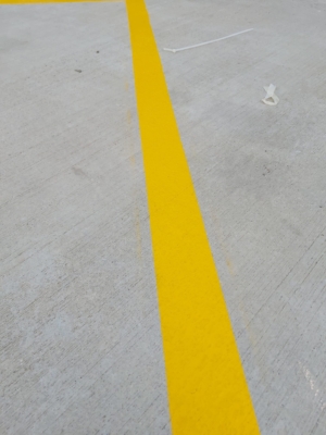 Tek kompenantlı yol çizgisi boyama, Tek çizgi otopark boyama,
