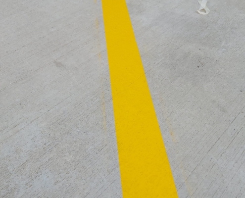 Tek kompenantlı yol çizgisi boyama, Tek çizgi otopark boyama,