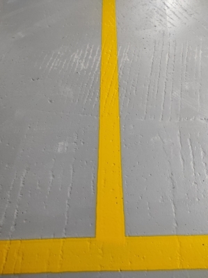 çift kompenantlı yol çizgisi boyama, çift çizgi otopark boyama,